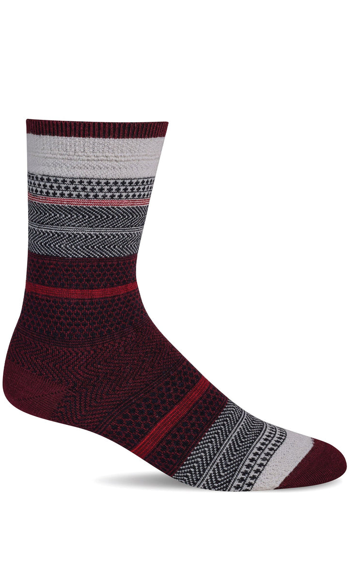 Women's Sockwell Socks style name Jasmin in color Cranberry. Sku: LD23W-545