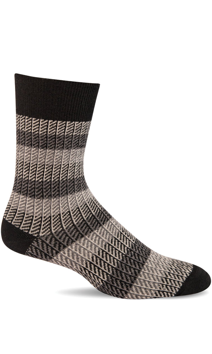 Men's Sockwell Socks style name Ticking Tweed in color Black. Sku: LD94M-900