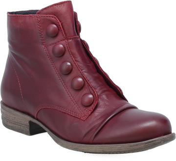Quarter turn view Women's Miz Mooz Footwear style name Louise in color BORDEAUX. Sku: LOUISE-BORD