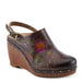 Quarter turn view Women's L'Artiste Footwear style name Loveya in color Chocolate. Sku: LOVEYA-CHOC