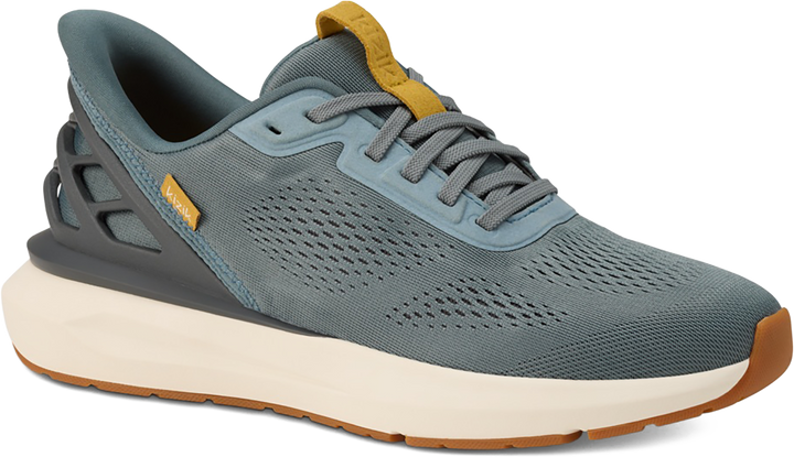 Quarter turn view Men's Kizik Footwear style name Athens 2 in color STRMY WTHR. Sku: MATH2512
