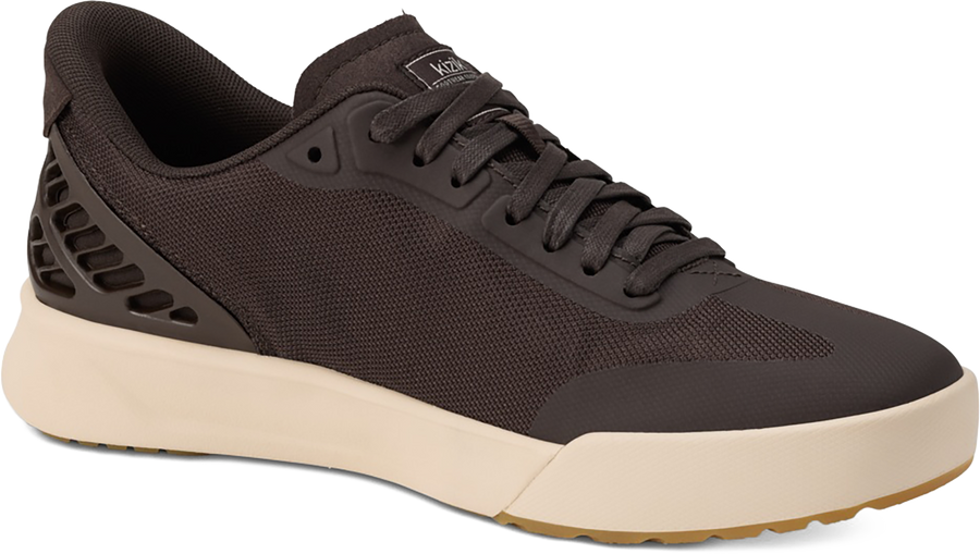 Quarter turn view Men's Kizik Footwear style name Austin in color MOLE/WCGRY. Sku: MAUS2501
