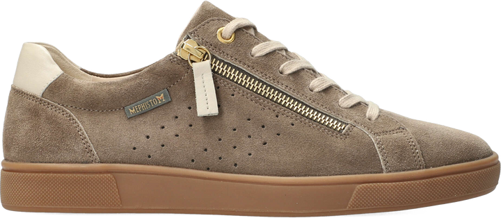 Quarter turn view Women's Mephiso Footwear style name Nikita 1 in color WM BRN VEL. Sku: NIK3660