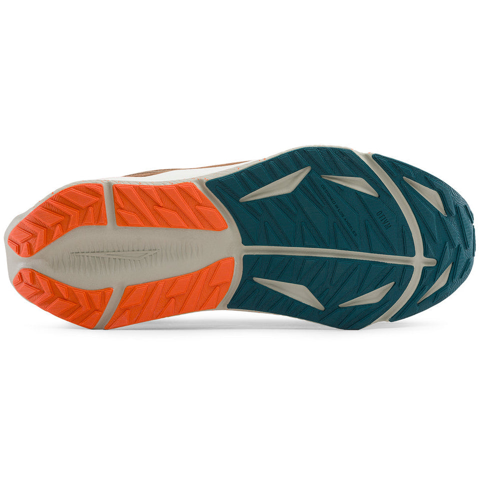 A close-up, top-down view of a shoe&