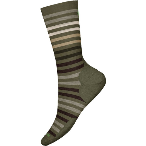 Quarter turn view Men's Smartwool Sock style name Everyday Spruce Street Crew in color Chestnut. Sku: SW001736207