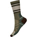 Quarter turn view Men's Smartwool Sock style name Hike Full Cushion Lolo Trail in color Winter Moss. Sku: SW001894K18