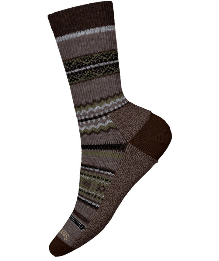 Men's Smartwool Socks style name Cozy Snowed In Sweater Crew in color Taupe. Sku: SW002186236
