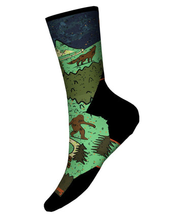 Men's Smartwool Socks style name Targ Cushion Neature Print Crew in color Twilight Blue. Sku: SW002693G74