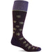 Quarter turn view Women's Sockwell Sock style name Busy Bee Full in color Blackberry. Sku: SW167W-340