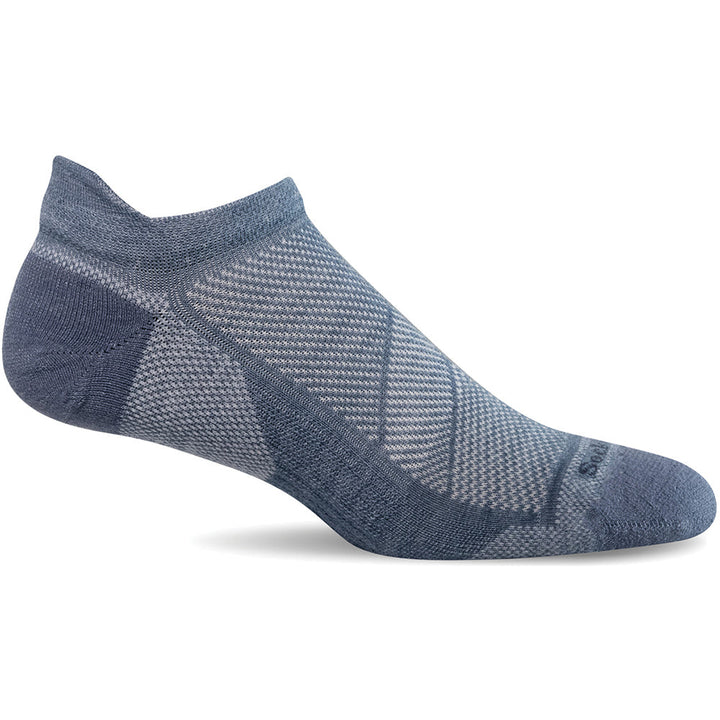 Quarter turn view Women's Sockwell Sock style name Elevate Micro in color Bluestone. Sku: SW83W-660