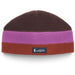 Quarter turn view Women's Cotopaxi Hats style name Teca Fleece Beanie in color Coffee. Sku: TFB-F24-CFE