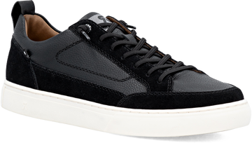 Quarter turn view Men's Rieker Footwear style name Nash 09 in color SCHWARZ. Sku: U0709-00
