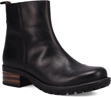 Quarter turn view Women's Taos Footwear style name Uptown in color BLACK. Sku: UPT-14267BLK