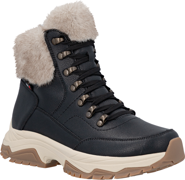 Quarter turn view Women's Rieker Footwear style name Gianna 71 in color SCH/BG/SCH. Sku: W3971-00