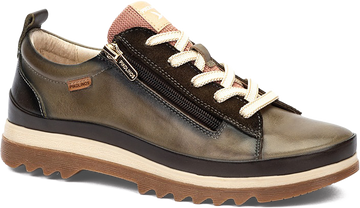 Quarter turn view Women's Pikolinos Footwear style name Vigo 6979C5 in color SAGE. Sku: W3W-6979C5SAG