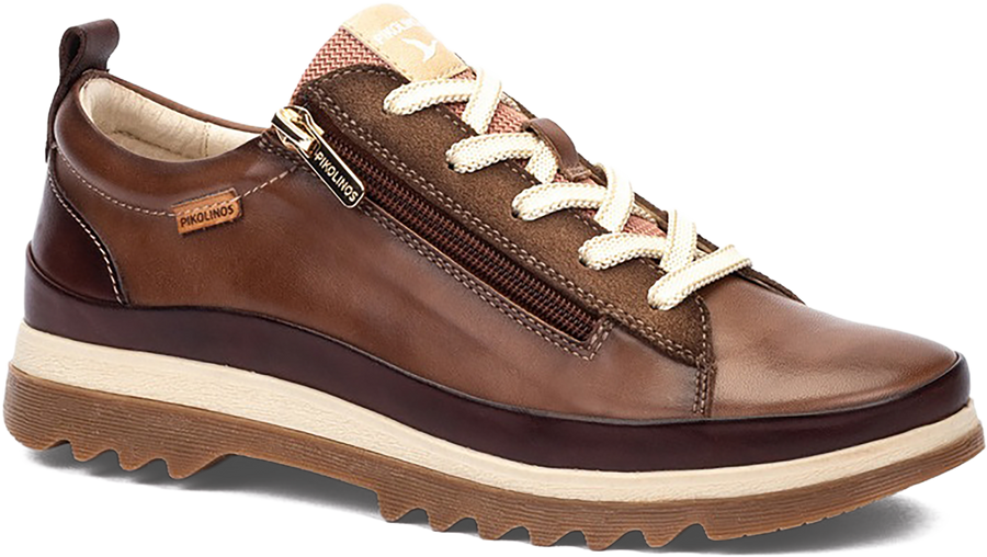 Quarter turn view Women's Pikolinos Footwear style name Vigo 6979C5 in color TOPO. Sku: W3W-6979C5TOPO