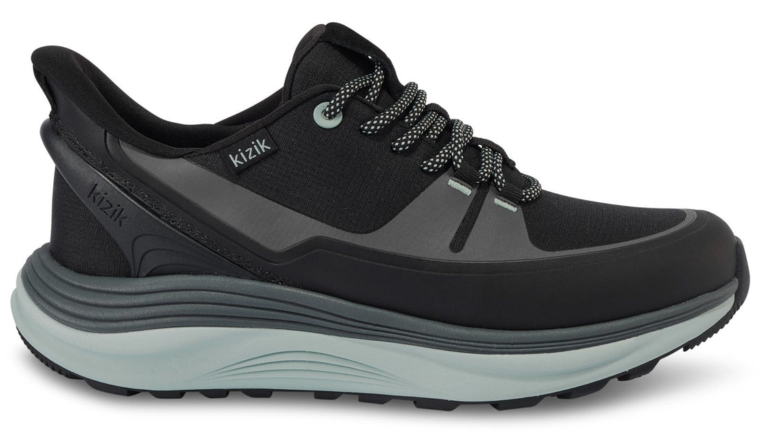 Black and gray shoe with &