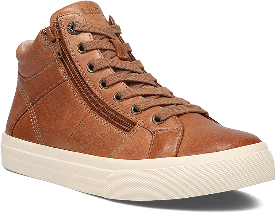 Quarter turn view Women's Taos Footwear style name Winner in color CARAMEL. Sku: WNR-14003CARA