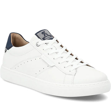 Quarter turn Men's Rieker Footwear style name Nash 04 in color Weiss/ Ozean/ Manila/ Namur. Sku: U0704-80