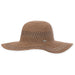 Quarter view Women's Pistil Apparel style name Chanda Straw Hat in color Brown. Sku: 0347-BROWN