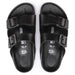 Top  view Kid's Birkenstock Footwear style name Arizona Eva Kids Narrow in color Black. Sku: 1018926