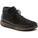 Quarter view Men's Birkenstock Footwear style name Honnef High Nubuck Regular color Black. Sku: 1020412