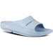 Quarter view Unisex Oofos Footwear style name Ooahh Slide Unisex in color Nept Blue. Sku: 1100NEPTUN