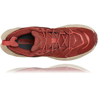 Top view Women's Anacapa Low Gore-Tex in Cherry Mahogany / Hot Sauce. Sku: 1119373CMHS