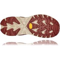 Bottom view Women's Anacapa Low Gore-Tex in Cherry Mahogany / Hot Sauce. Sku: 1119373CMHS