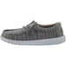 Quarter view Kids Hey Dude Footwear style name Wally Youth color Linen Stone. Sku: 130130704