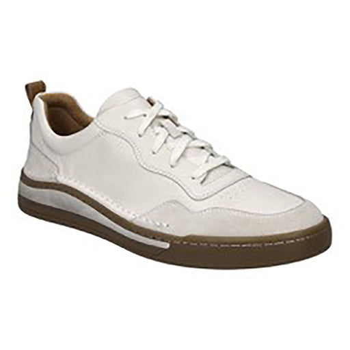 Quarter view Men's Josef Seibel Footwear style name Cleve 01 in color White. Sku: 13601-134000