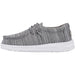Quarter view Kids Hey Dude Footwear style name Wally Toddler color Linen Stone. Sku: 160010704