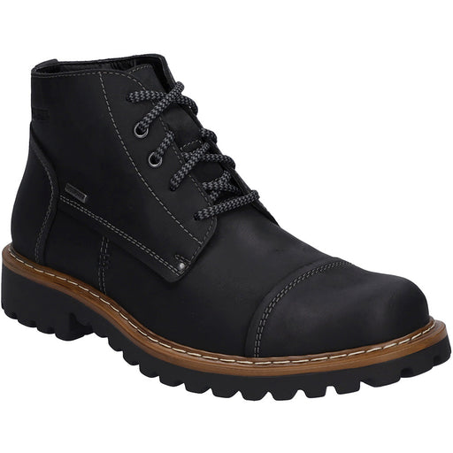 Quarter view Men's Josef Seibel Footwear style name Chance 53 in color Black. Sku: 21953-66100