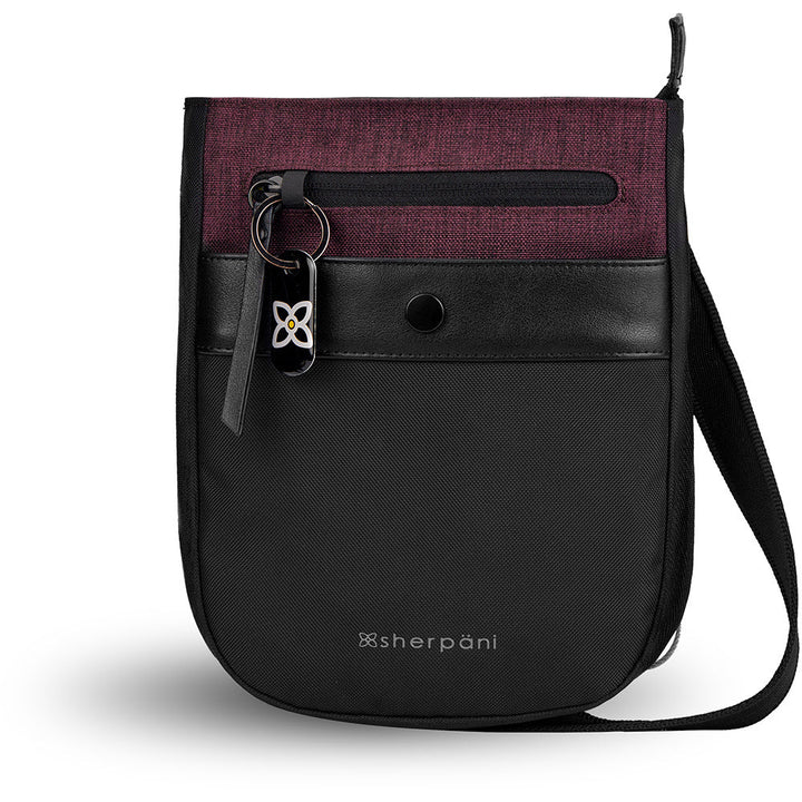 Quarter view Women's Sherpani Hand Bag style name Prima  At in color Merlot. Sku: 23-PRIMA05060