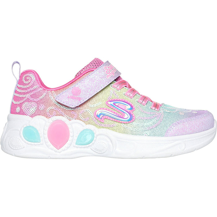Quarter view Kid's Sketchers Footwear style name Princess Wishes in color Mlt. Sku: 302686L-484