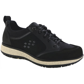 Quarter view Women's SAS Footwear style name Boulder in color Ash Black. Sku: 3825-028