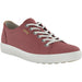 Quarter view Women's ECCO Footwear style name Soft 7 Sneaker in color Petal Trim. Sku: 430003-12249
