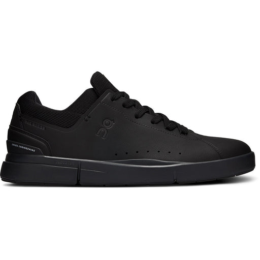 Quarter view Men's On Running Footwear style name The Roger Advantage in color All Black. Sku: 48-98106