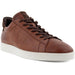 Quarter view Men's ECCO Footwear style name Street Lite Retro X Sneaker color Whiskey/ Coffee. Sku: 521354-56359
