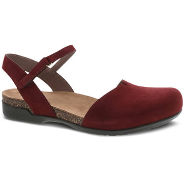 Quarter view Women's Dansko Footwear style name Rowan in color Cinnabar. Sku: 6025-225300