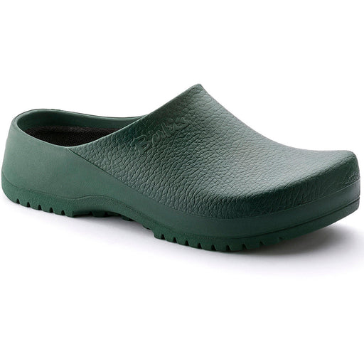 Quarter view Unisex Birkenstock Footwear style name Super Birki Regular in color Green. Sku: 68051
