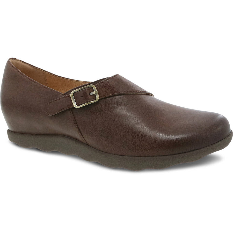 Quarter view Women's Dansko Footwear style name Marisa color Brown Burnished Nubuck. Sku: 6807-071600