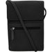 Quarter view Unisex Ili New York Hand Bag style name Organizer On String color Black. Sku: 6824-BLACK
