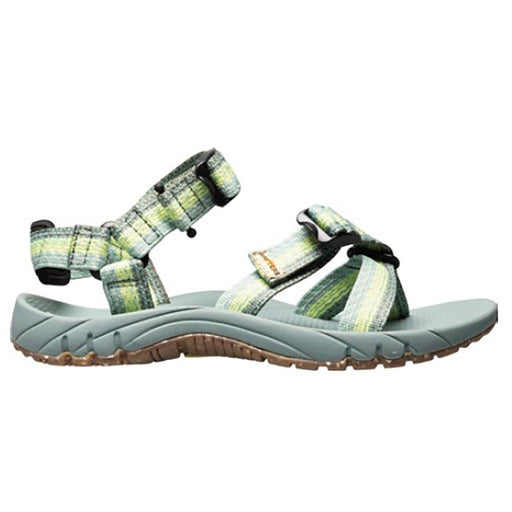 Quarter view Women's Rafters Footwear style name Stillwater Eco Sport Sandal in color Sage. Sku: 70428R-306