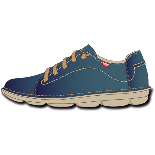 Quarter view Men's On Foot Footwear style name Douglas in color Marino. Sku: 7081-MARINO