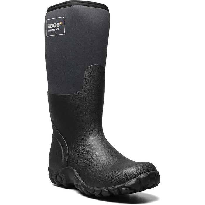 Quarter view Men's Bogs Footwear style name Mesa in color Black. Sku: 72622-001