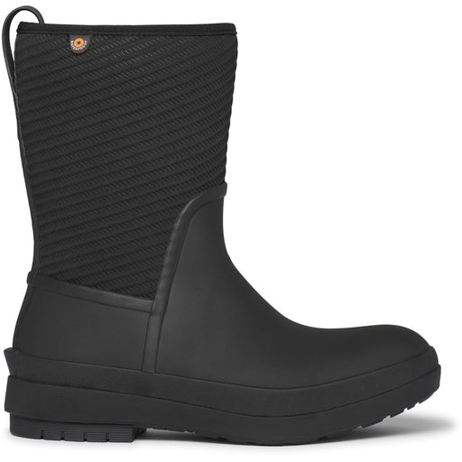 Quarter view Women's Bogs Footwear style name Crandall II Mid Zip in color Black. Sku: 73120-001