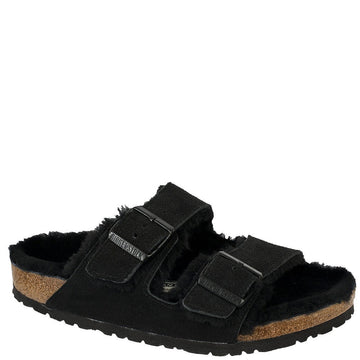 Quarter view Women's Footwear style name ARIZONA SHEARLING REG in color Black. SKU: 752661