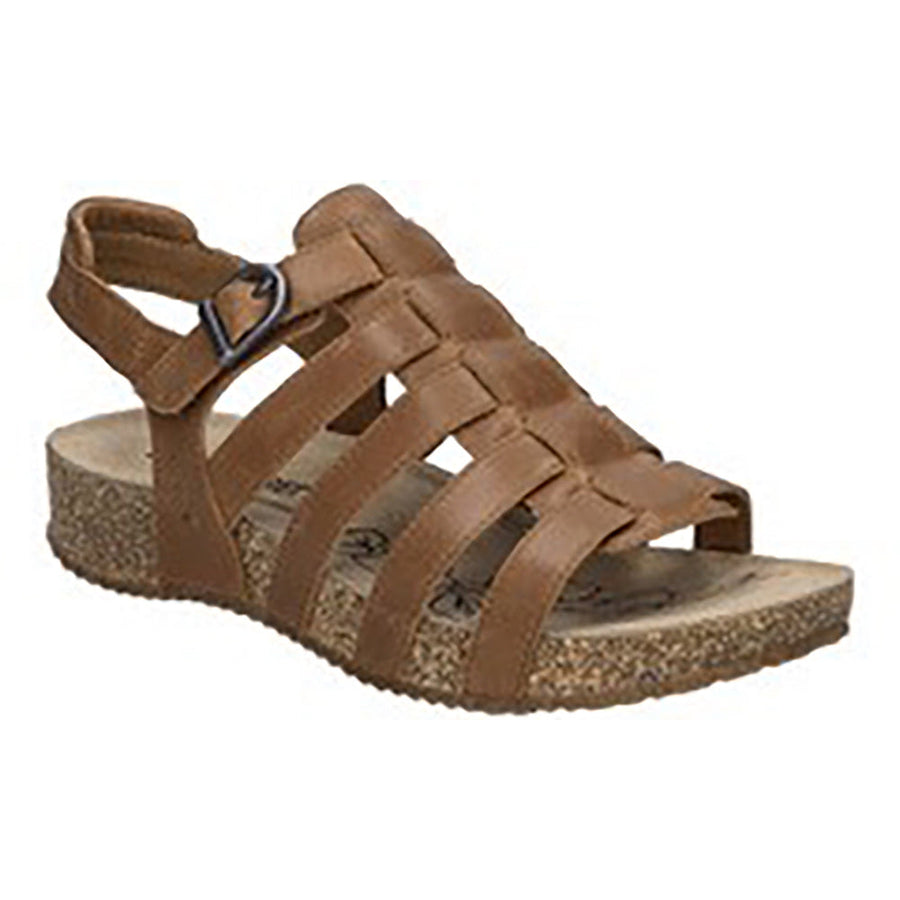 Quarter view Women's Josef Seibel Footwear style name Tonga 81 in color Camel. Sku: 78581-69240