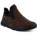 Quarter view Men's ECCO Footwear style name Mx Slip-On 2.0 color Pot Soil. Sku: 820294-02667